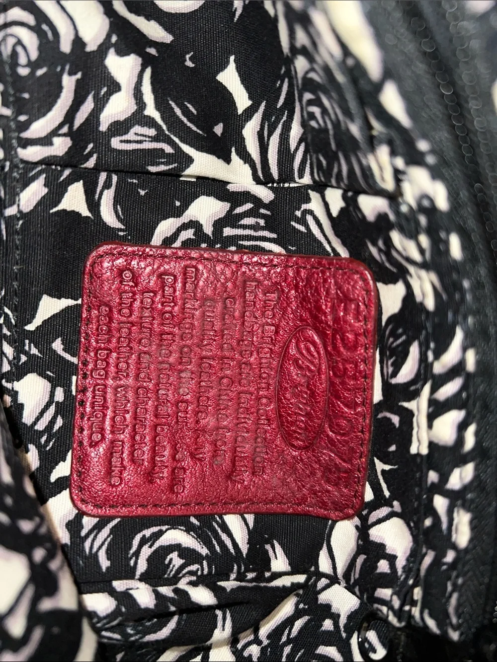 Brighton Red Leather Shoulder Bag with Bow and Heart Charm